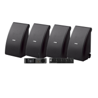 Dynavoice CA802BT med SC4B & 2 par Yamaha NS-AW592 Svarta Utomhushögtalare