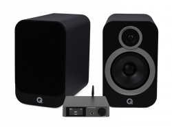 Dynavoice CA802BT & Q Acoustics 3030i Svarta, stereopaket