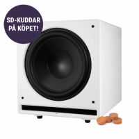 Dynavoice Challenger CSB-V15 aktiv subwoofer, vit med fria SD-kuddar