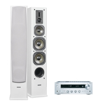 Dynavoice Definition DF-6 Vita högtalare & Onkyo TX-8270, stereopaket