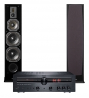 Magnat MR780 & Dynavoice Definition DF-8 svarta, stereopaket