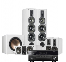 Yamaha RX-A870 & Dynavoice Definition DF-8 Högtalarpaket 5.1 vitt