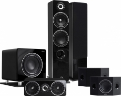 Elipson Prestige Facet PF14F Högtalarpaket Hemmabio 5.1 Svart