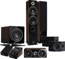 Elipson Prestige Facet PF14F Dolby Atmos högtalarpaket 5.1.2, valnöt