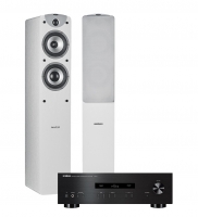 Dynavoice Magic F-5 EX v3 vita & Yamaha A-S201