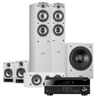 Yamaha HTR-4072 & Dynavoice Magic F-5 EX Högtalarpaket 5.1, vitt