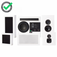 DLS Flatbox Midi On-Wall Högtalarpaket 5.1, vitt