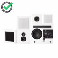 DLS Flatbox Mini Högtalarpaket Hemmabio 5.1 Vitt