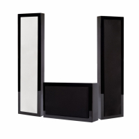 DLS Flatbox XXL & Flatsub 8.2 Hgtalarpaket Stereo 2.1 Pianosvart