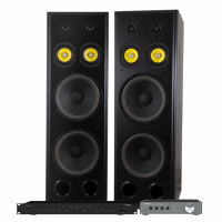 Yamaha WXC-50 & IMG Stageline STA-400D med System One H212B, Stereopaket