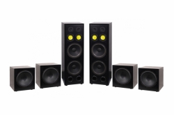 System One H212B & 4 st W-15, högtalarpaket 2.4
