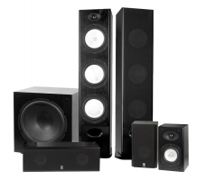 System One H388 Svart 5.1 Högtalarpaket med W-15