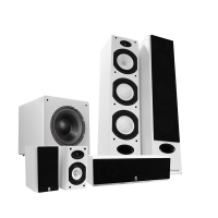 System One H388 med Dynavoice Sub12, högtalarpaket 5.1 vitt