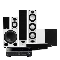 Yamaha HTR-4072 & System One H388 Högtalarpaket 5.2, vitt
