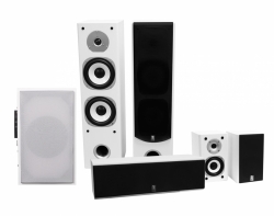 System One HCS-6 med Dynavoice Below 8 högtalarpaket 5.1, vitt