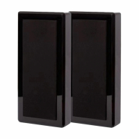 DLS Flatbox M-One vägghögtalare, pianosvart stereopar