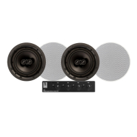 System One SC4B högtalarväxel & 2 par DLS IC824 Inbyggnadshögtalare