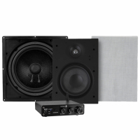 Dayton Audio DTA-2.1BT & System One IW690 med Dayton Audio ME10S Stereopaket 2.1