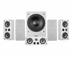 Dynavoice Magic LCR-4 EX v.3 On-Wall Hgtalarpaket Hemmabio 5.1, vitt