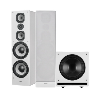 Dynavoice Challenger M-105 EX v4 & CSB-V15 Hgtalarpaket Stereo 2.1 Vitt