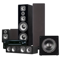 Onkyo TX-NR676E & Dynavoice Challenger M-105 EX v4 Hembiopaket XL 5.1, svart