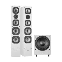 Dynavoice Challenger M-65 EX v4 & Magic MW12 Hgtalarpaket Stereo 2.1 Vitt