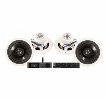 Dynavoice CA802BT med SC4B & 2 par DLS Marine 226i inbyggnadshgtalare