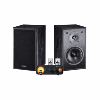 Fosi Audio MC331 & Magnat Monitor S10B Svarta Stereopaket Stativhögtalare