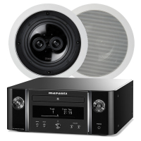 Marantz M-CR612 & Magnat ICP62 takhögtalare för badrum, 2 par