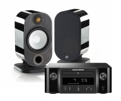 Marantz M-CR612 & Monitor Audio Apex A10 Svarta, stereosystem