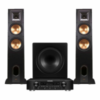 Marantz NR1200 & Klipsch R-28F med Dynavoice CSB-V12 Stereopaket 2.1
