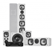 Marantz NR1509 & Dynavoice Challenger M-65 biopaket 5.1, vitt