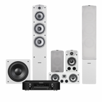 Marantz NR1510 & Dynavoice Magic F-7 EX v3 Hemmabiopaket 5.1, vitt
