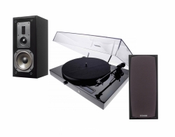 Pro-Ject Juke Box E & Dynavoice Definition DX-5 stereopaket, svarta högtalare