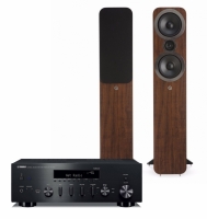 Yamaha R-N602 & Q Acoustics 3050i valnöt, stereopaket