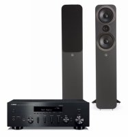 Yamaha R-N602 & Q Acoustics 3050i gråa, stereopaket