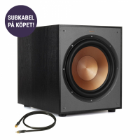 Klipsch R-120SW aktiv subwoofer med fri Real Cable-subkabel