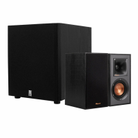 Klipsch R-41M med System One W100 Högtalarpaket 2.1, svart