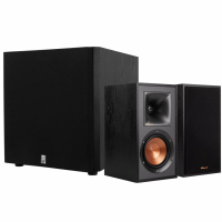 Klipsch R-51M & System One W120 Högtalarpaket 2.1, svart