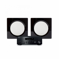 Yamaha R-N600A & DLS Flatbox D-One Stereopaket Vägghögtalare