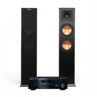 Yamaha R-N402 & Klipsch RP-260F Stereopaket, svart