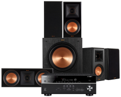 Yamaha HTR-6072 & Klipsch RP-600M Hembiopaket 5.1