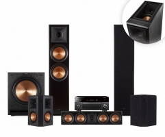 Yamaha RX-A3080 & Klipsch RP-8060F högtalarpaket 5.1.2, svart
