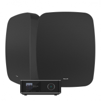 Wiim Amp Ultra & Klipsch RSM-800 Svarta Utomhushögtalare Stereopaket