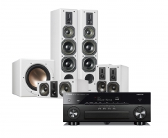 Yamaha RX-A880 & Dynavoice Definition DF-8 paket 5.1, vitt