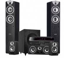 Yamaha RX-V385 & Dynavoice Magic F-5 Högtalarpaket 5.1, svart