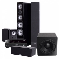 Yamaha RX-V585 & Dynavoice Challenger M-65 biopaket 5.1, svart