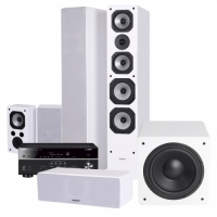 Yamaha RX-V585 & Dynavoice Challenger M-65 biopaket 5.1, vitt