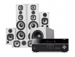 Yamaha RX-V685 & Dynavoice Challenger M-105 biopaket 5.1, vitt