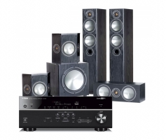 Yamaha RX-V685 & Monitor Audio Bronze 5 högtalarpaket 5.1, svart